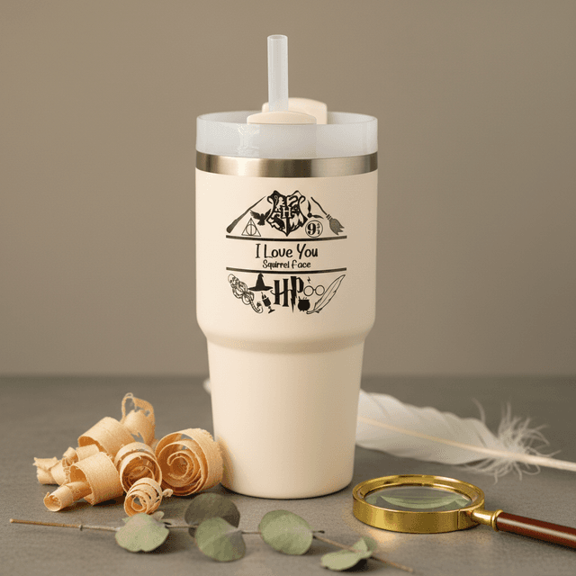 Floral Custom Stanley Cup - Personalized Drinkware